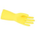 Eat-In Unsupported Latex Gloves, 9 - 9.5, Latex, Yellow EA2477056
